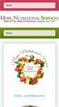 Mobile Screenshot of hopenutriservices.com