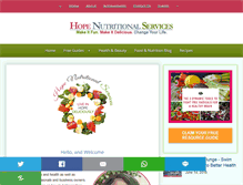 Tablet Screenshot of hopenutriservices.com